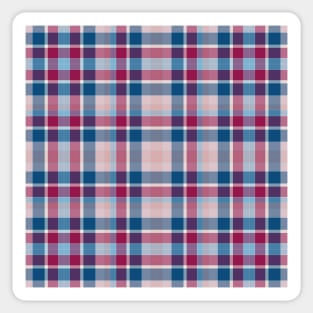 Plaid Blue-Pink Sticker